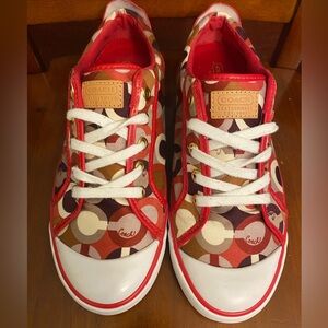 Like New Coach Women’s Size 9B Barrett Sneakers C Logo